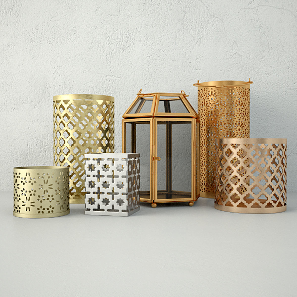 Tealightholders by HM Home 2 3D model_1