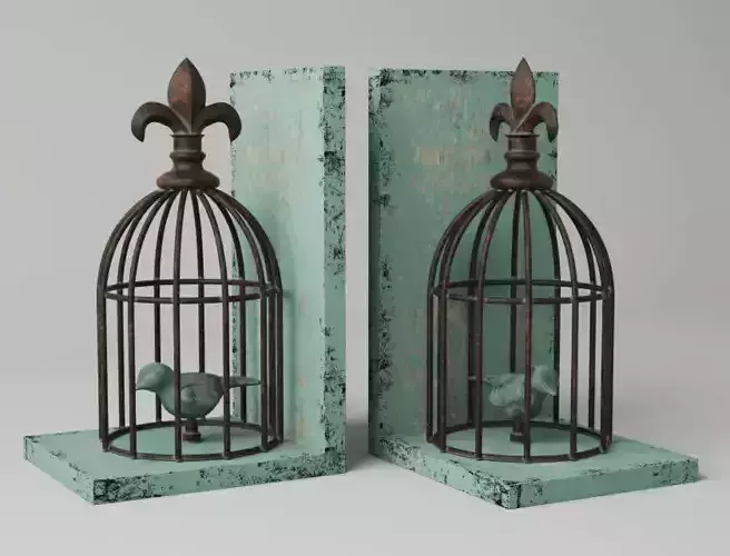 Birdcage Bookend 2