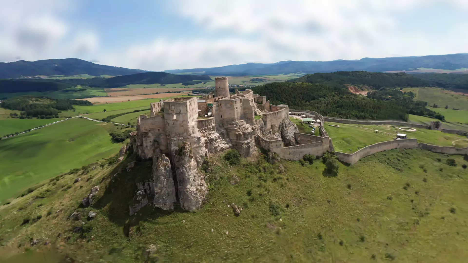 Castle on hill - Gaussian Splat 3D model