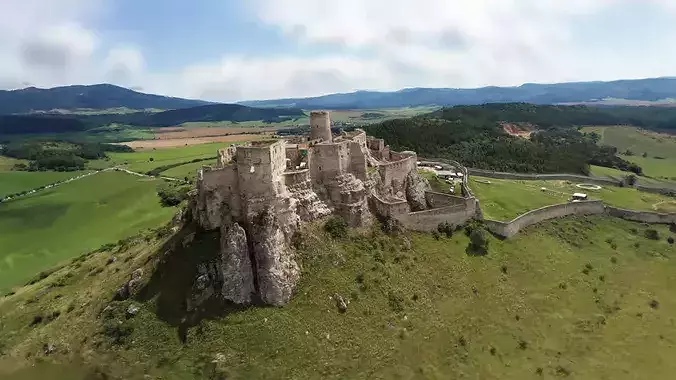Castle on hill - Gaussian Splat