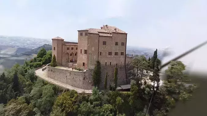 Castle with Trees - Gaussian Splat