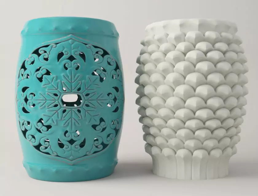 Ceramic Stools 3D model_0