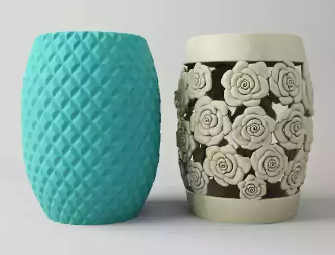 Garden Stools 2 3D model