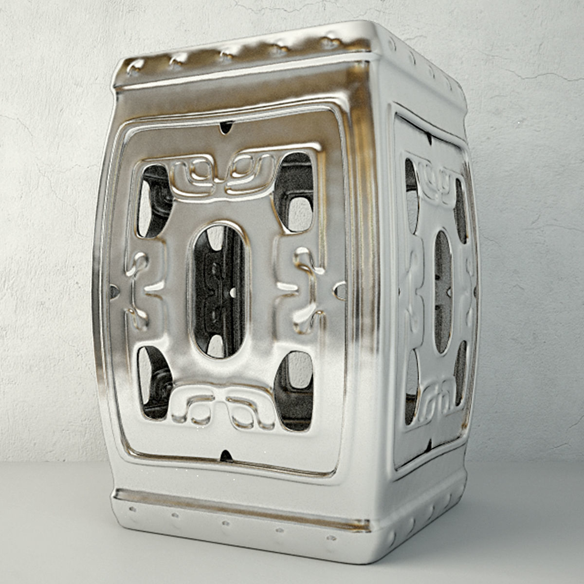 Garden Stools 3 3D model_3