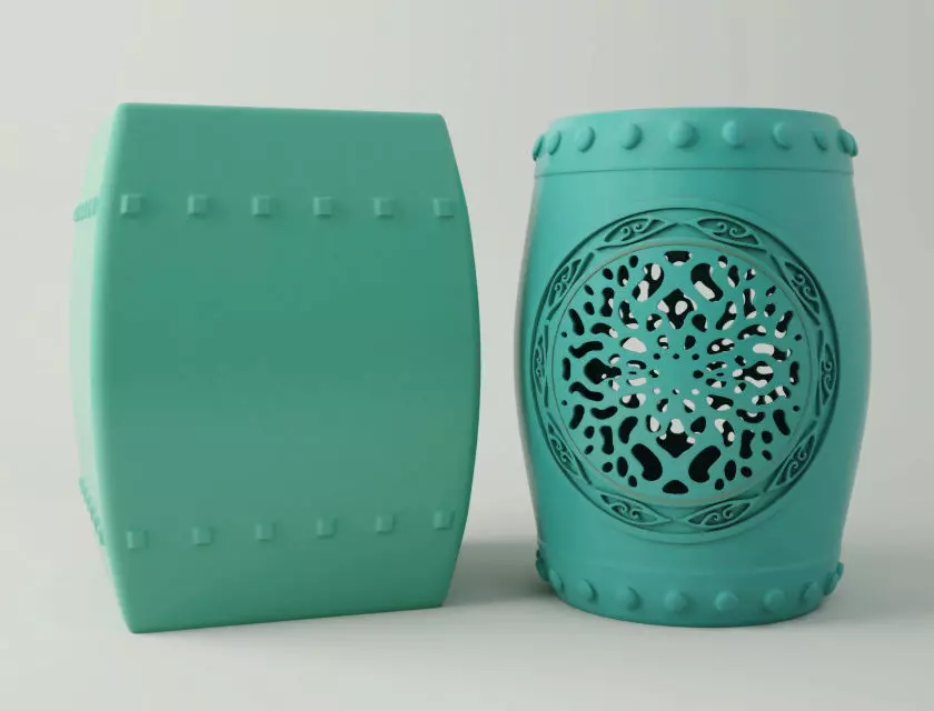 Garden Stools 4 3D model_0