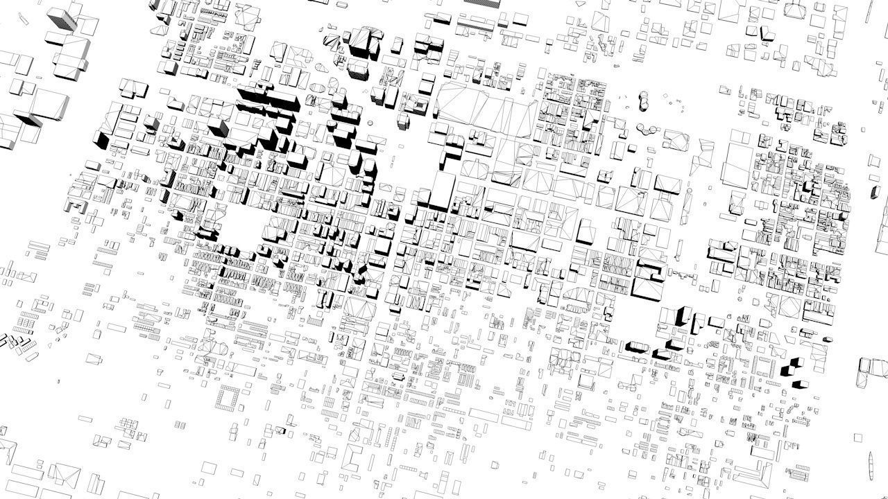 Philadelphia Downtown Streets and Buildings 3D model_8