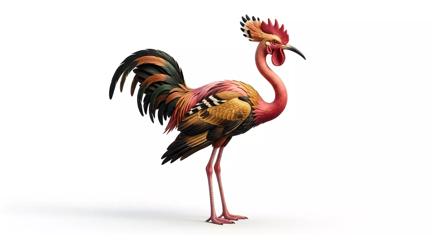 Rooster Hybrid Birds 3D Model 3D print model