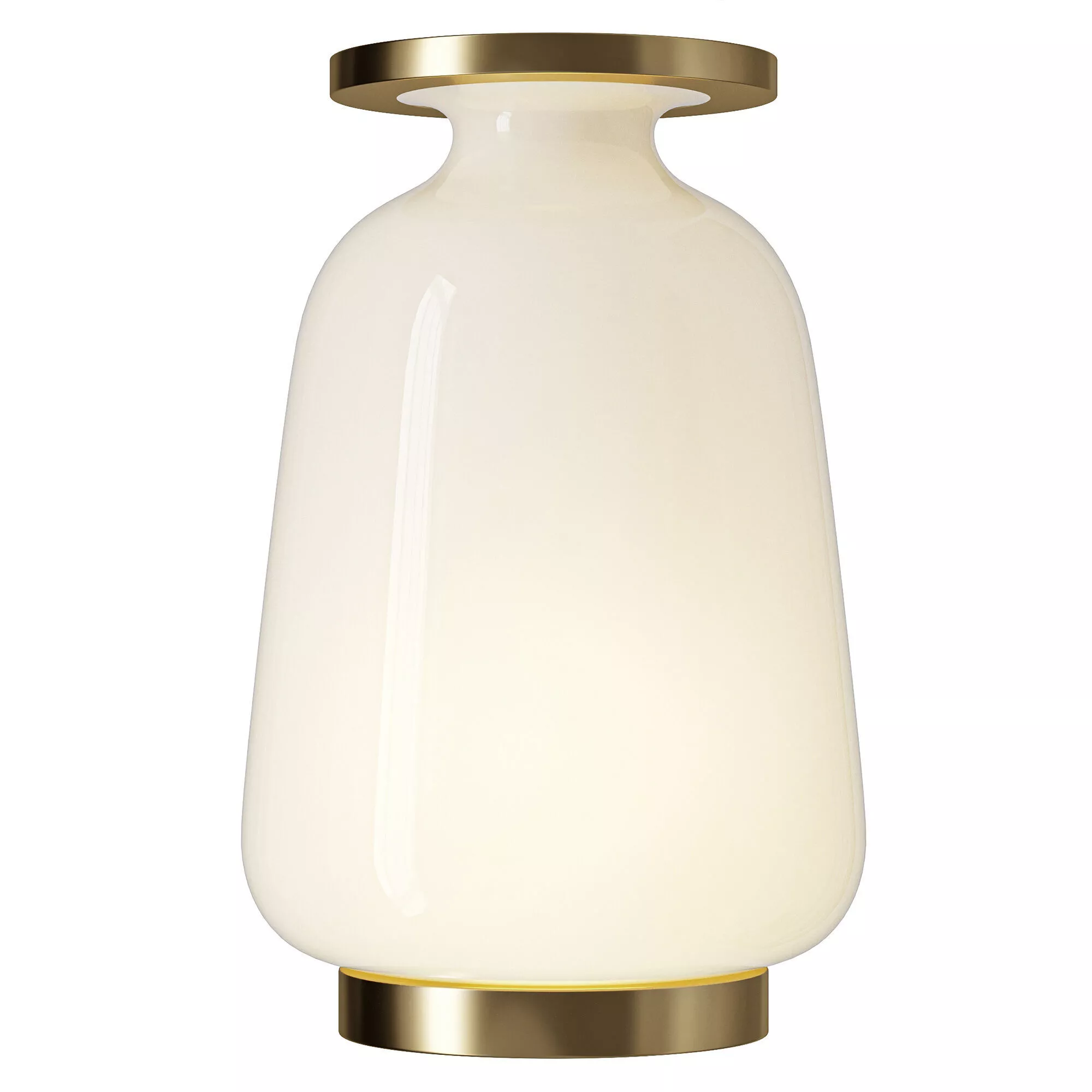 opal glass table lamp 3D model