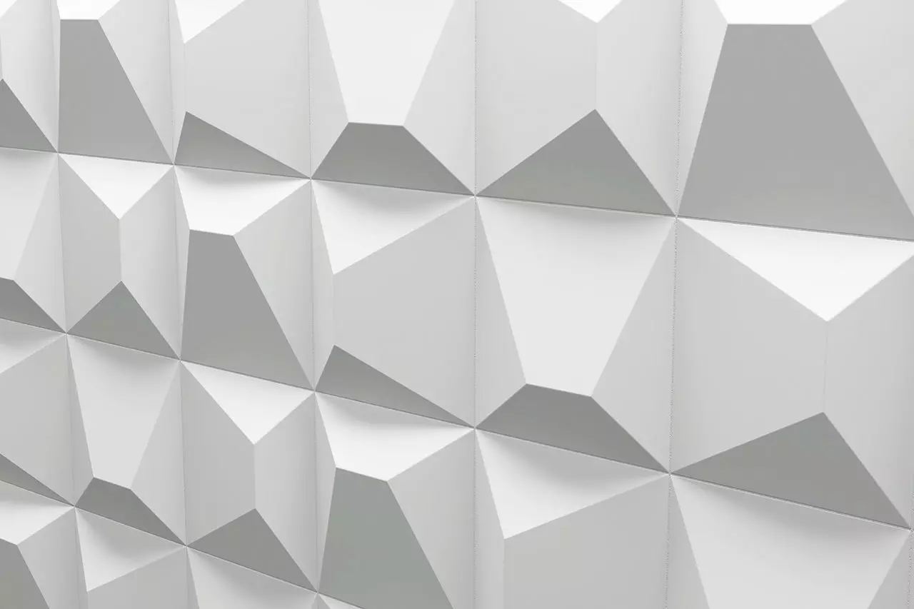 3d Tiles wall with triangles 3D model