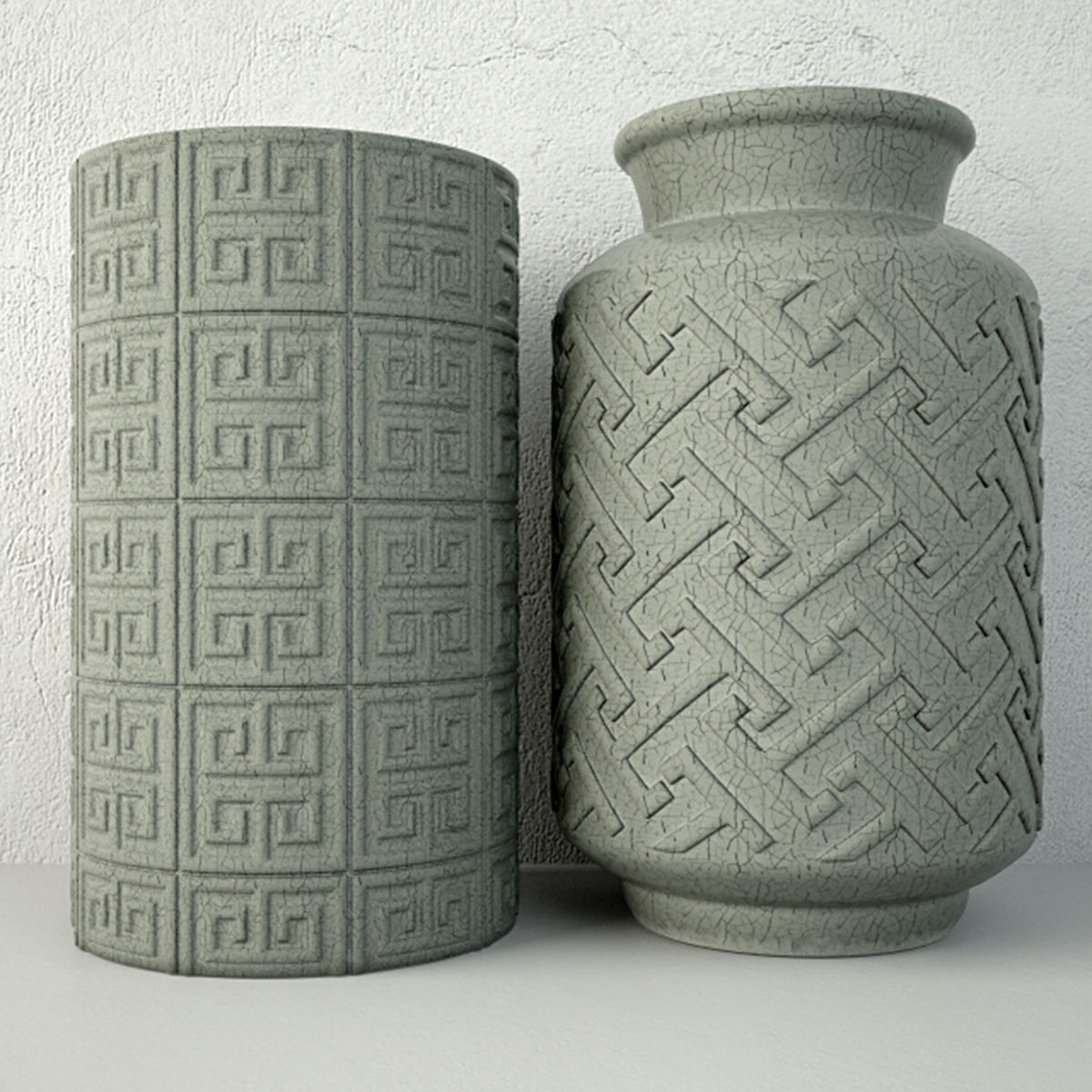 Porcelain Vases 3D model_4