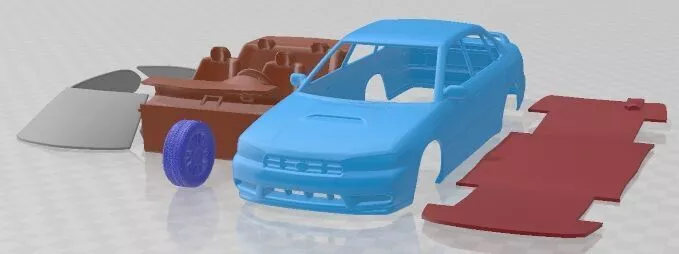 Subaru Legacy 1994 Printable Car 3D print model