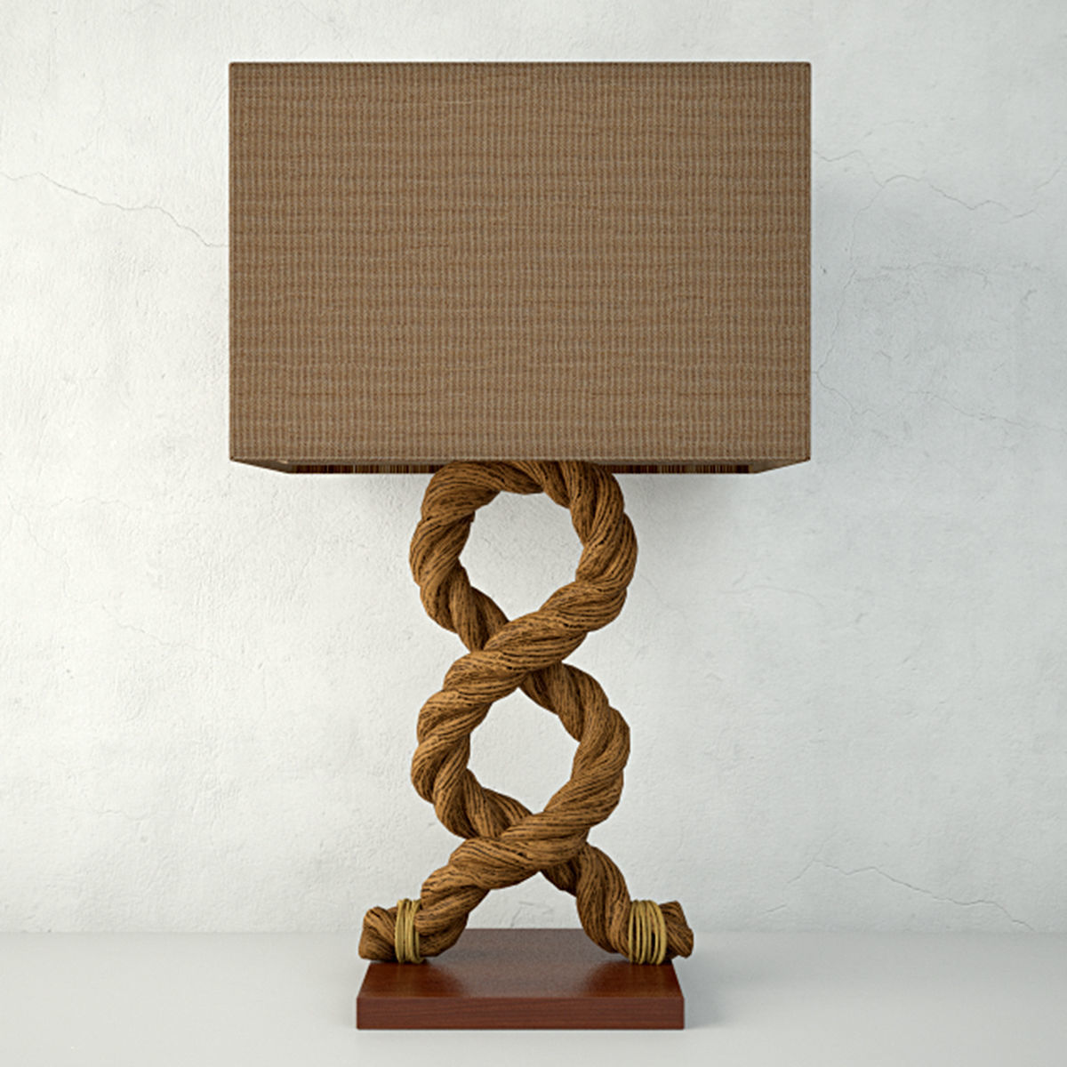 Rope Table Lamps 3D model_3