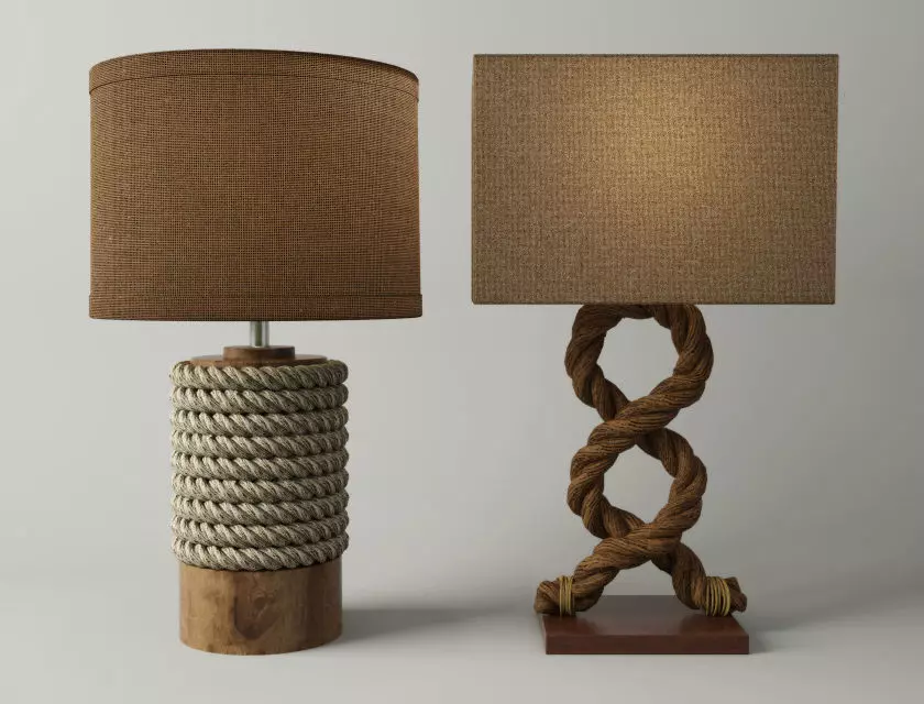Rope Table Lamps 3D model_0
