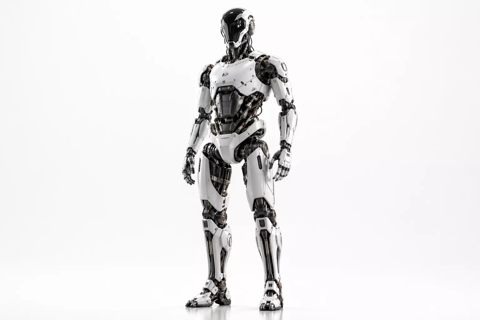 Realistic Humanoid Robot High Detail Mechanical 3D model