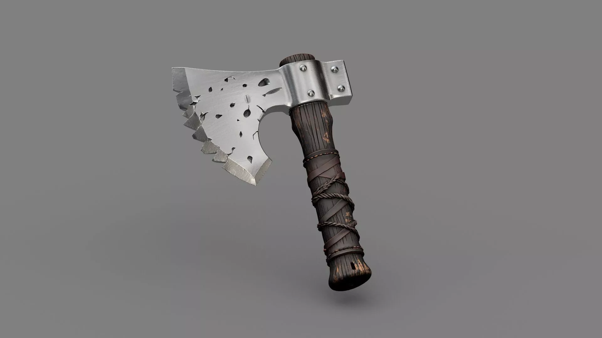Battle axe game ready PBR 3D model