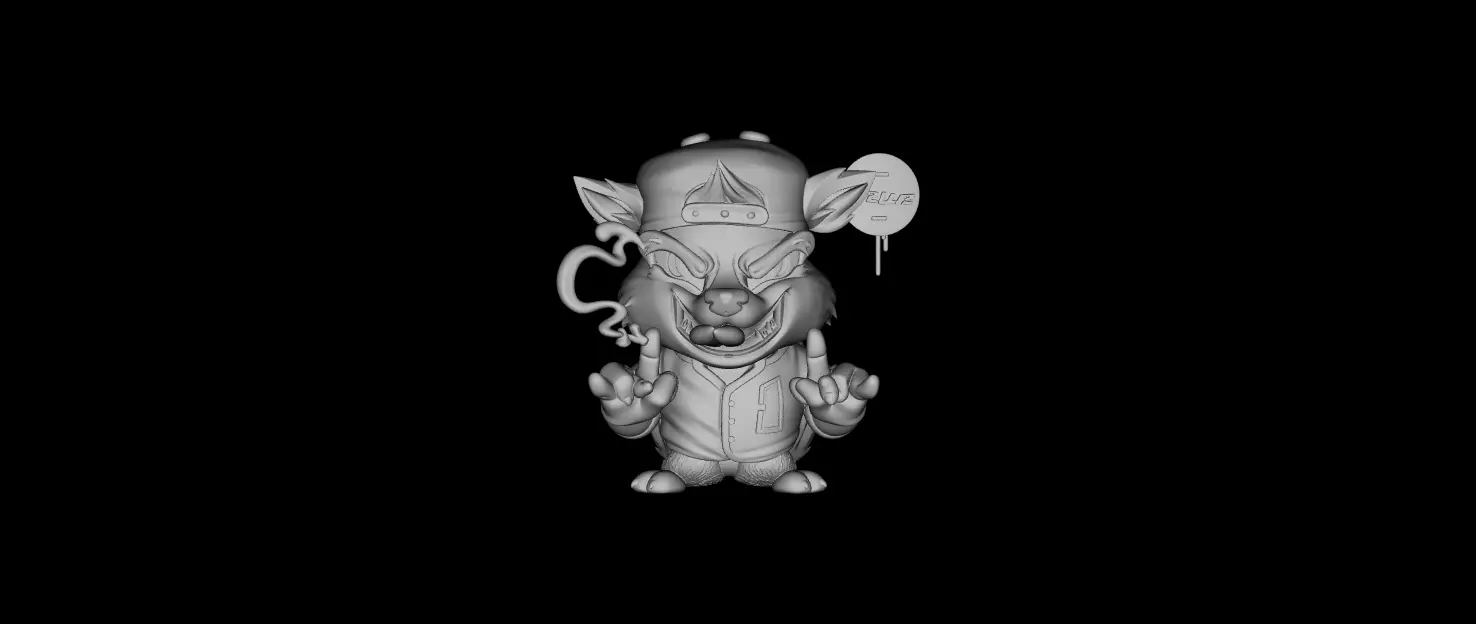 Smokin Street Wolf STL 3d Print Model 3D print model