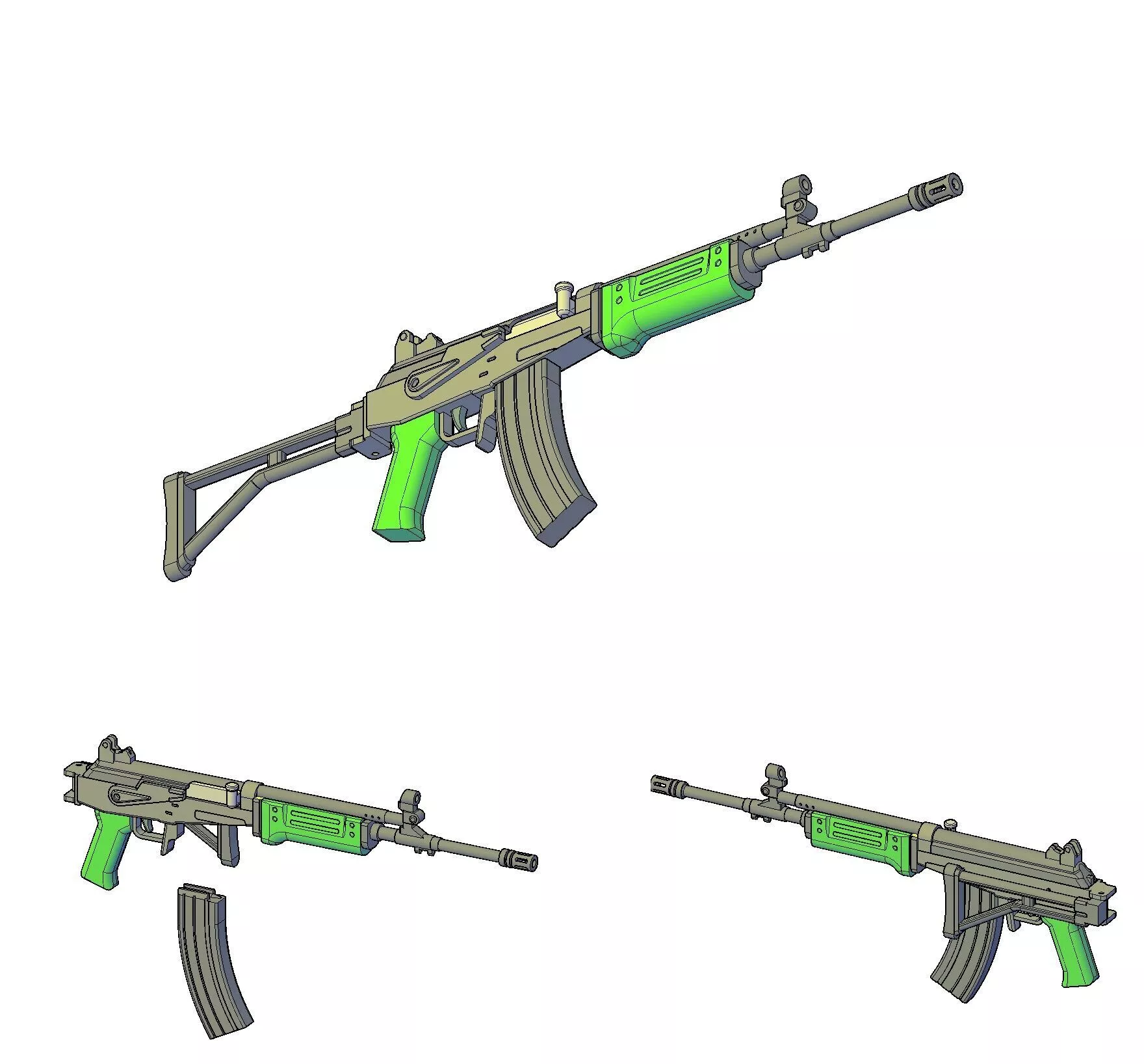 GALIL ASSAULT RIFLE 3D print model