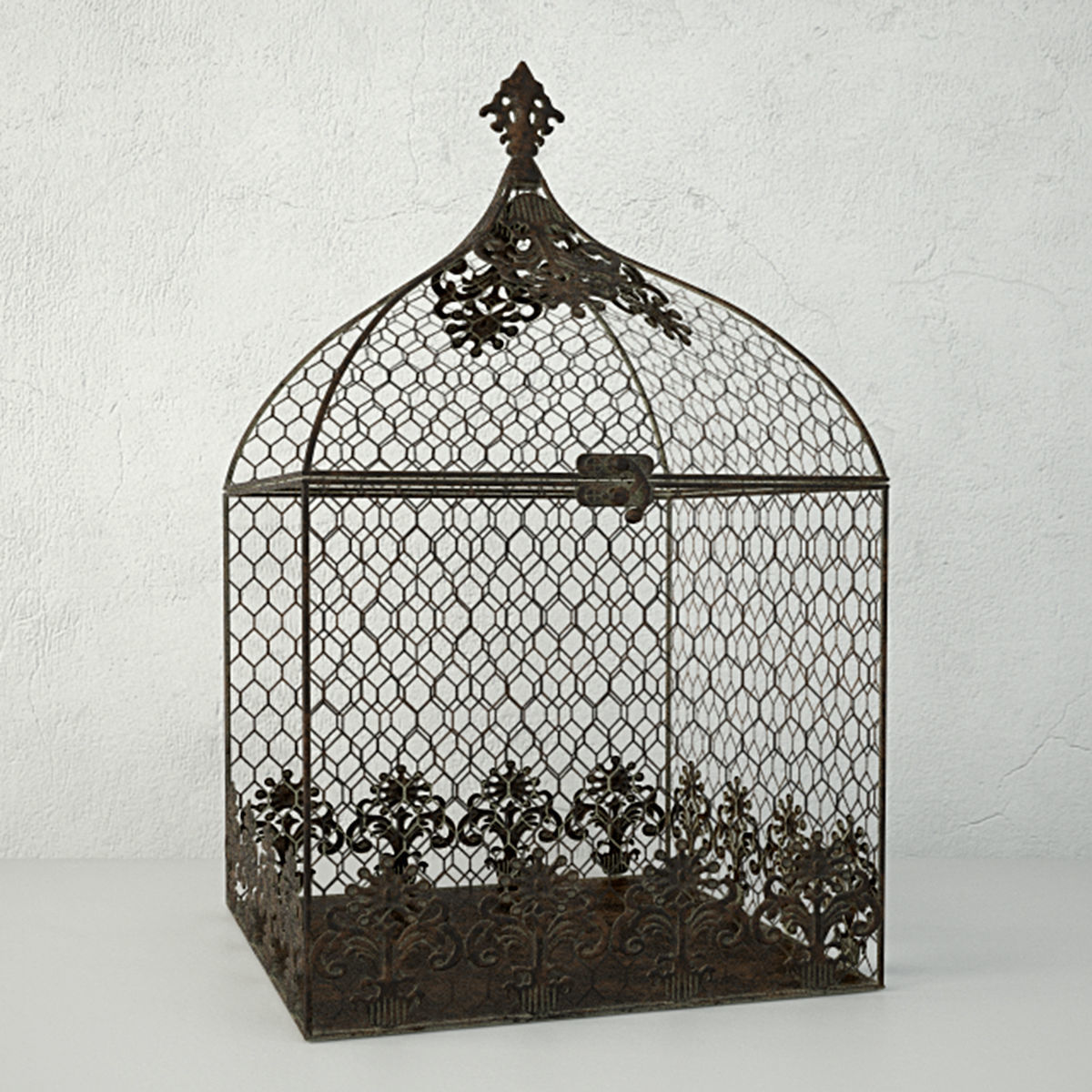 Square Birdcages 3D model_3