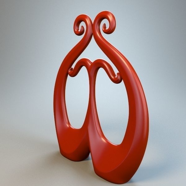 Abstract Figure m018 P 3D print model_3