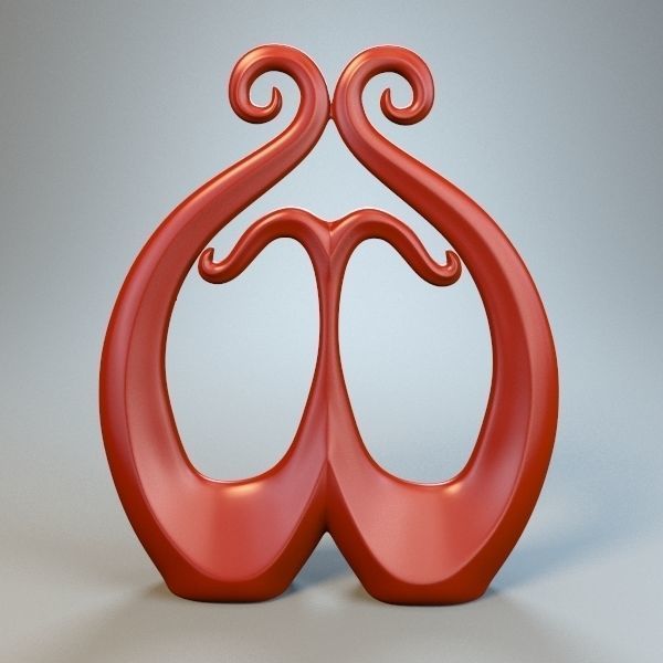 Abstract Figure m018 P 3D print model_2