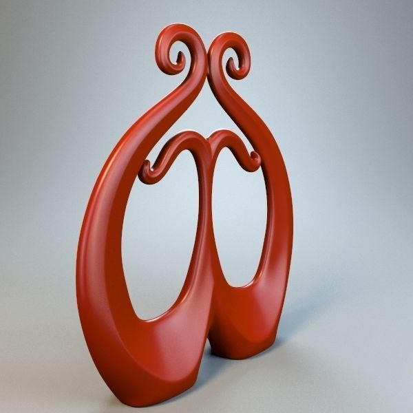 Abstract Figure m018 P 3D print model_4