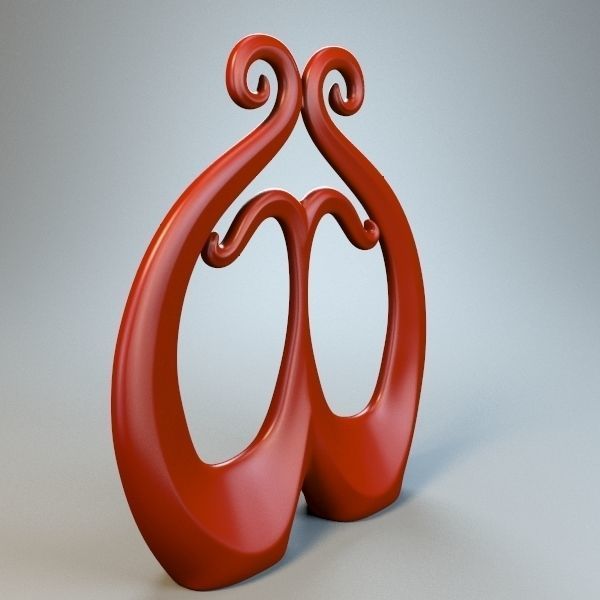 Abstract Figure m018 P 3D print model_5