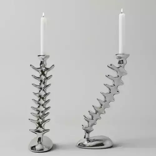 Vertebra Candlesticks by Michael Aram 3D model