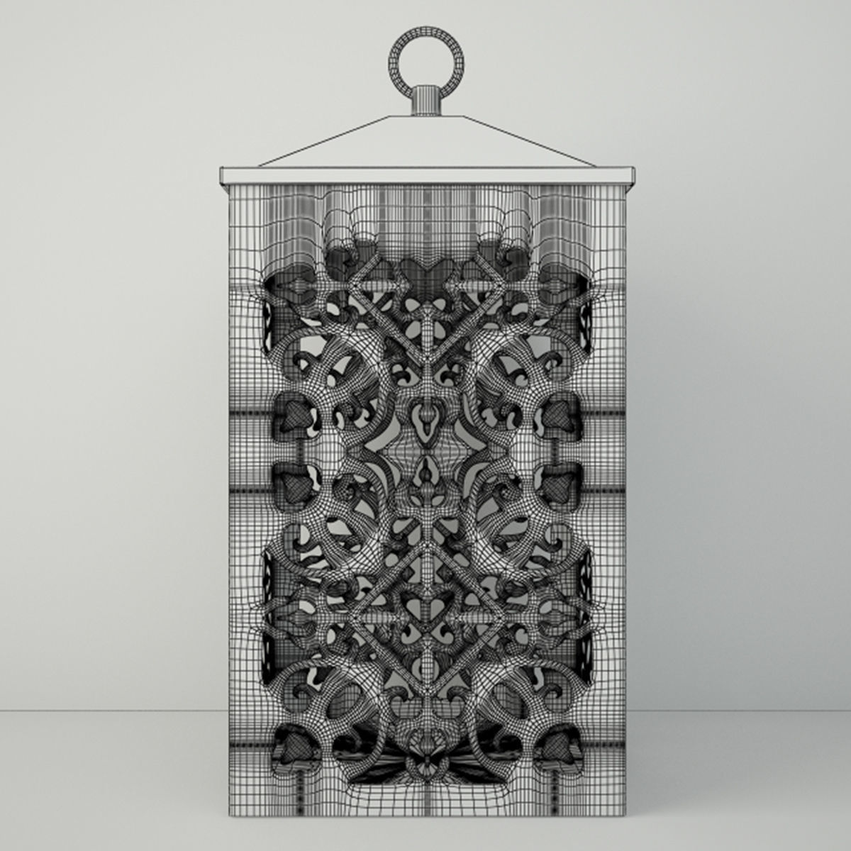 Cutout Candleholders 3D model_4