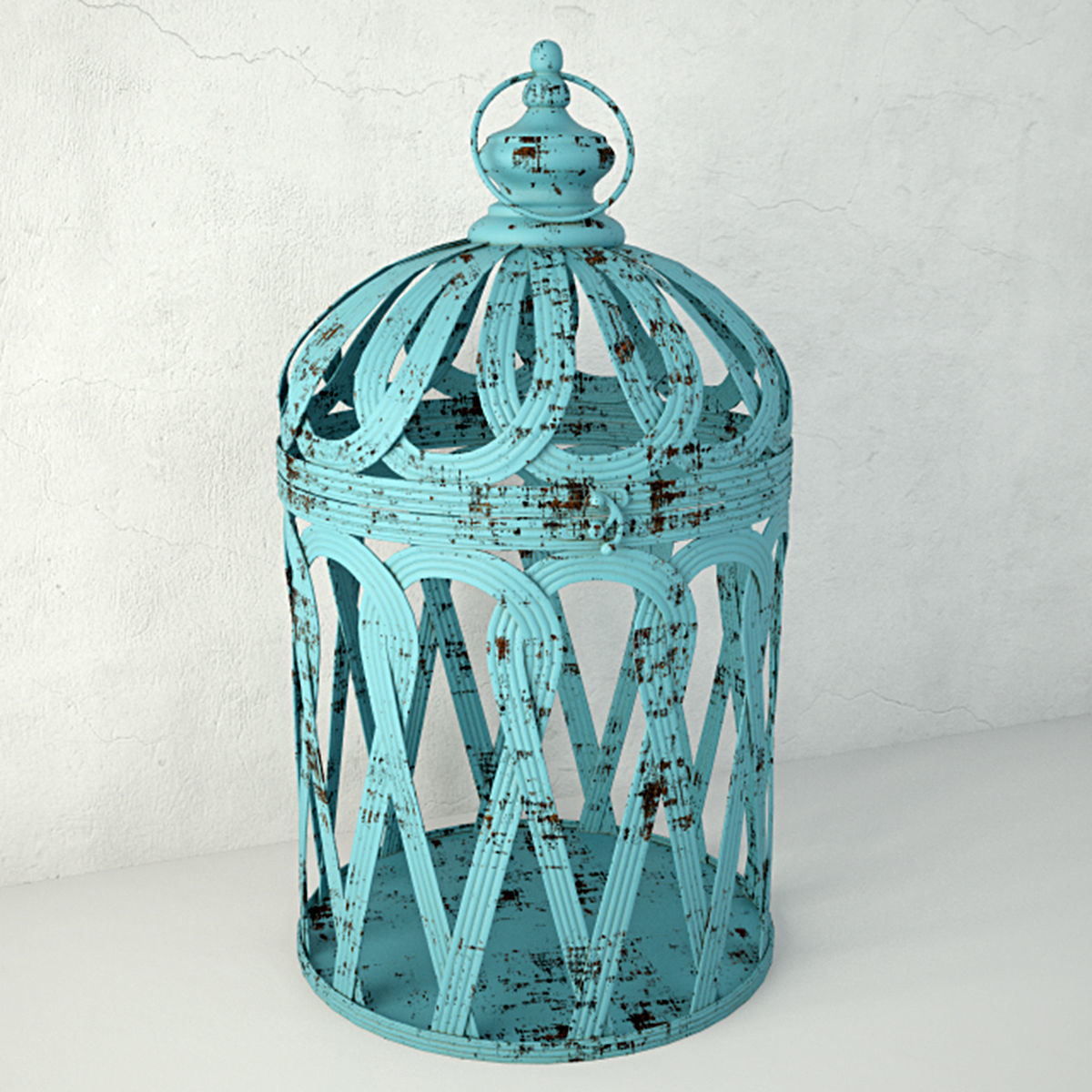 Jennifer Bird Cage Decor 3D model_3