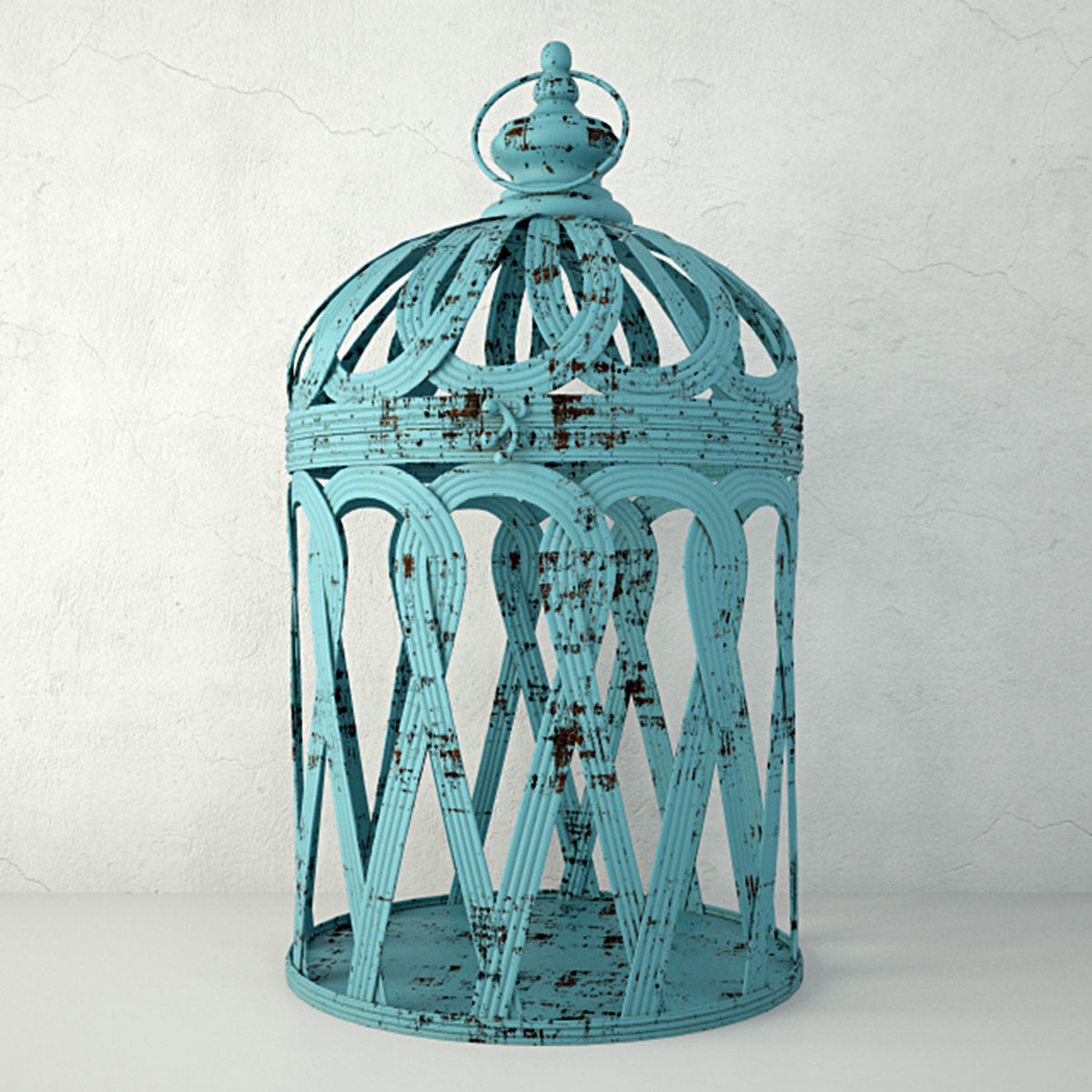 Jennifer Bird Cage Decor 3D model_1