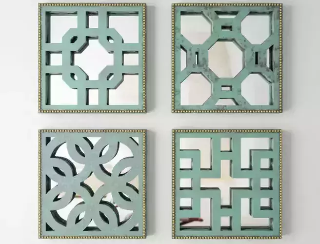 Lattice Wall Decor Set