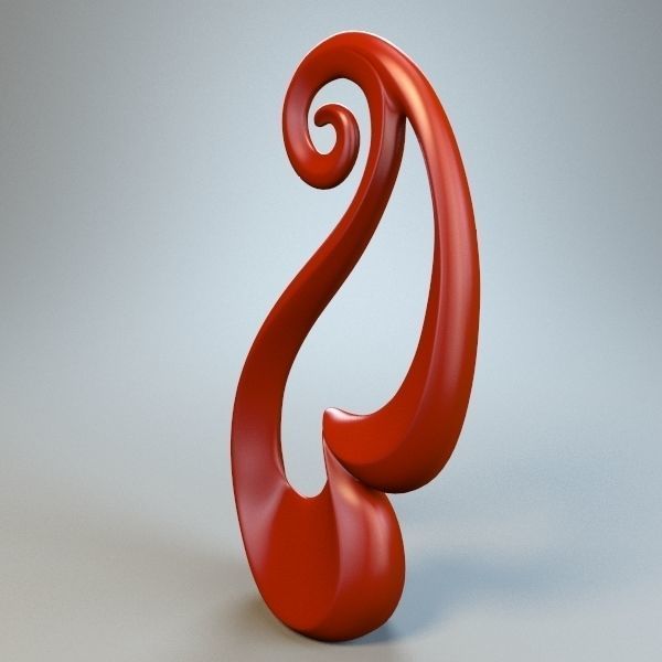 Abstract Figure m017 P 3D print model_4