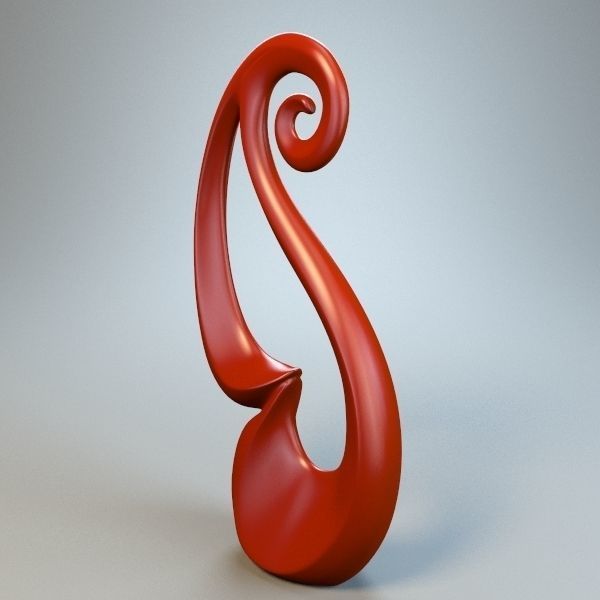 Abstract Figure m017 P 3D print model_1