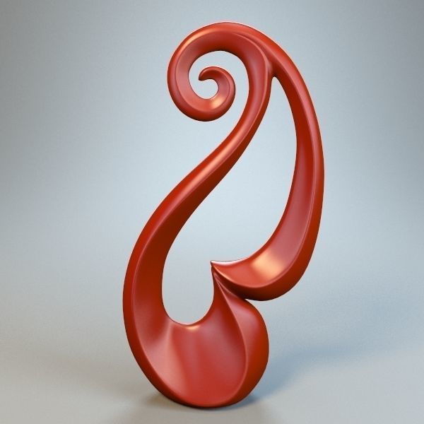 Abstract Figure m017 P 3D print model_2