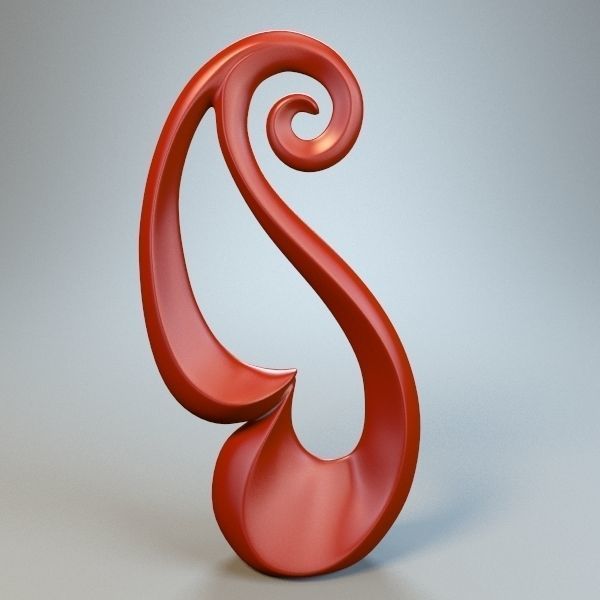 Abstract Figure m017 P 3D print model_6