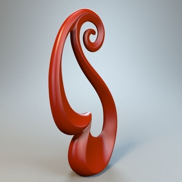 Abstract Figure m017 P 3D print model_5