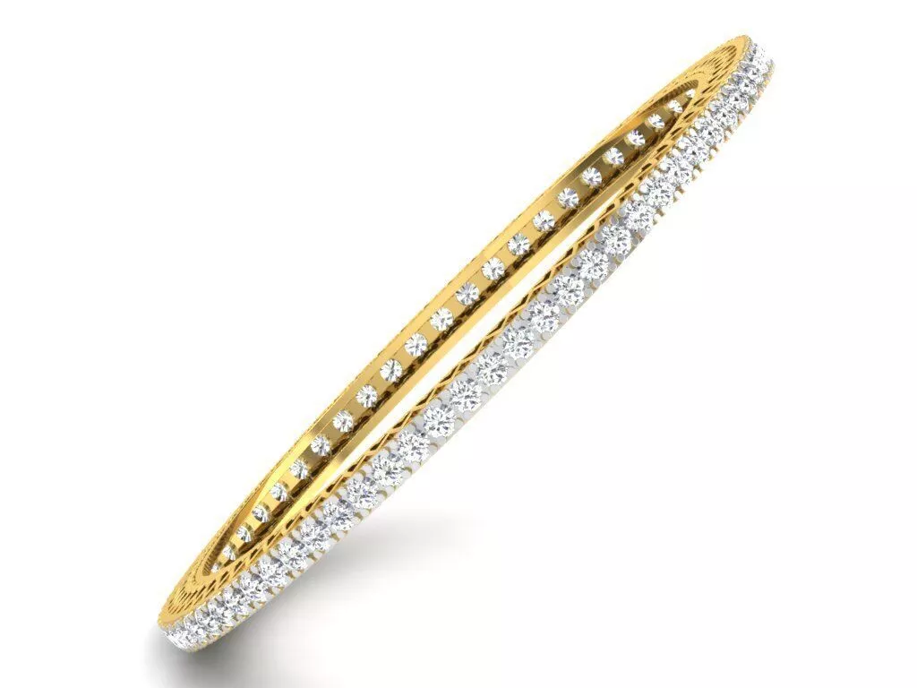 SILVER AND GOLD BANGLES 3D print model