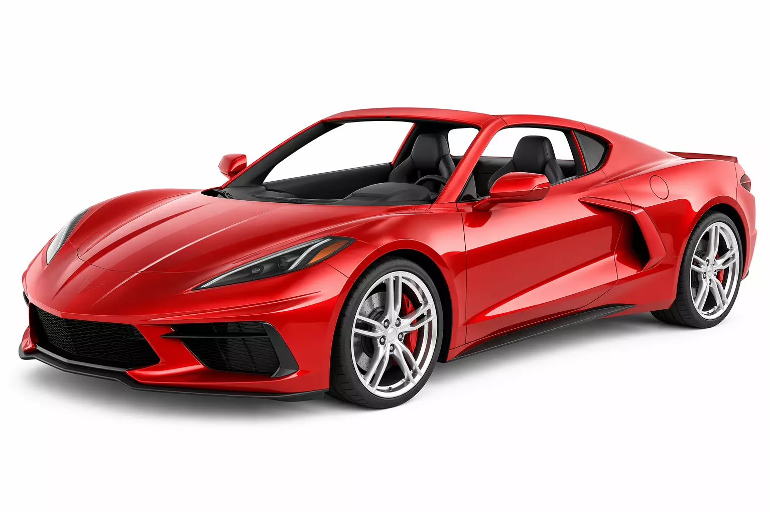 Realistic Sports Car Metallic Red High Detail 3D model