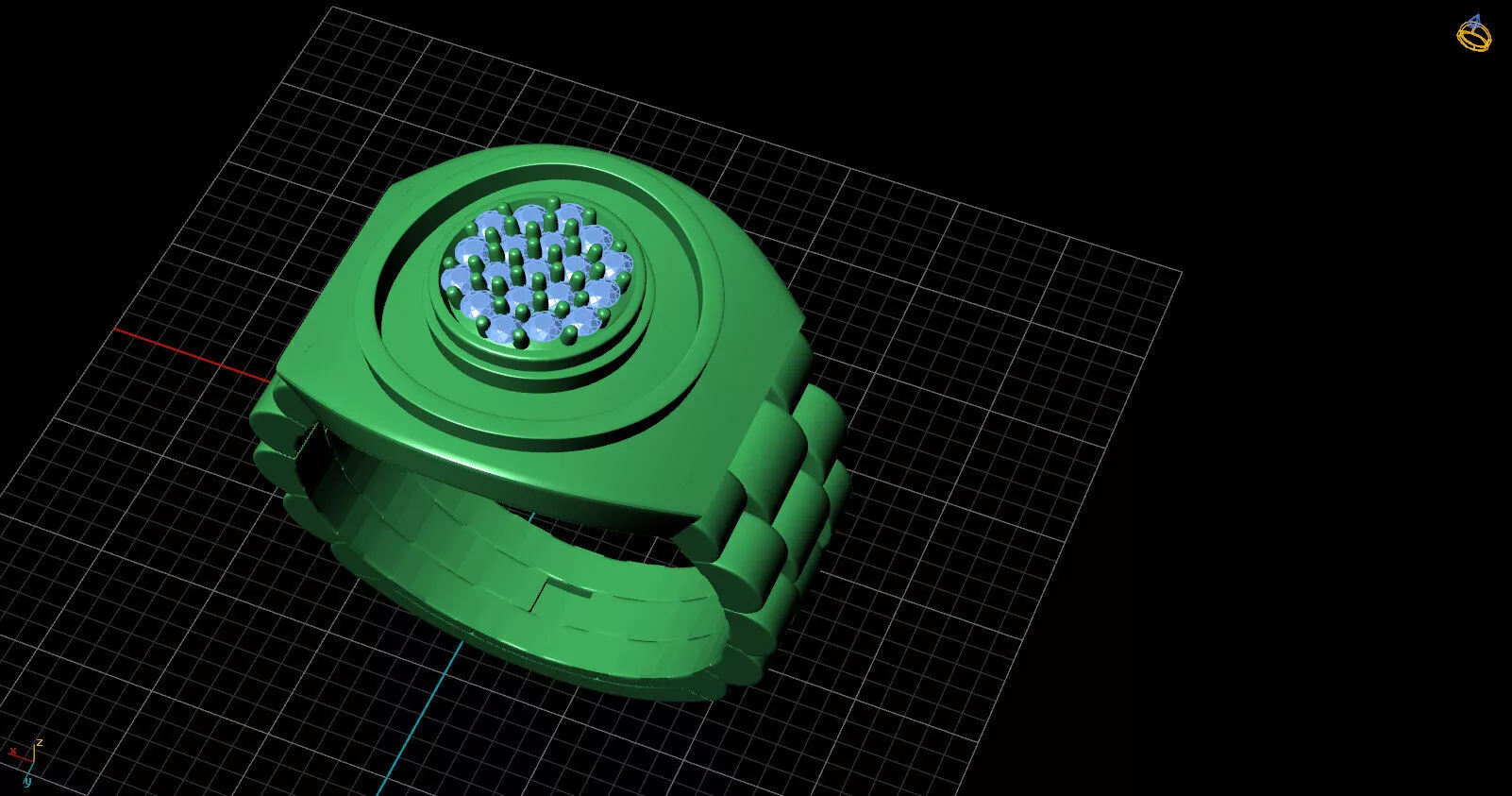 Luxury Rolex-Inspired Ring Free 3D print model