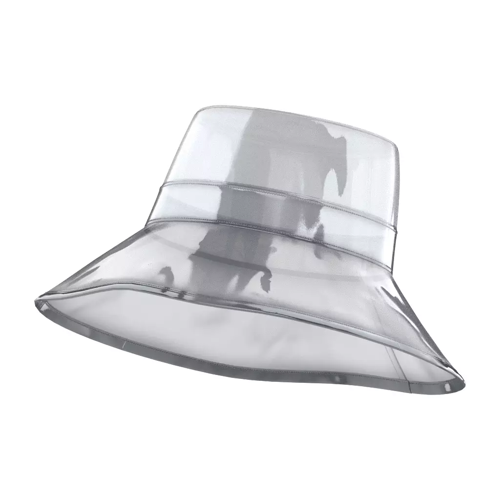 Eric Javits Gogo Rain Bucket Hat Original Clear Low-poly 3D model