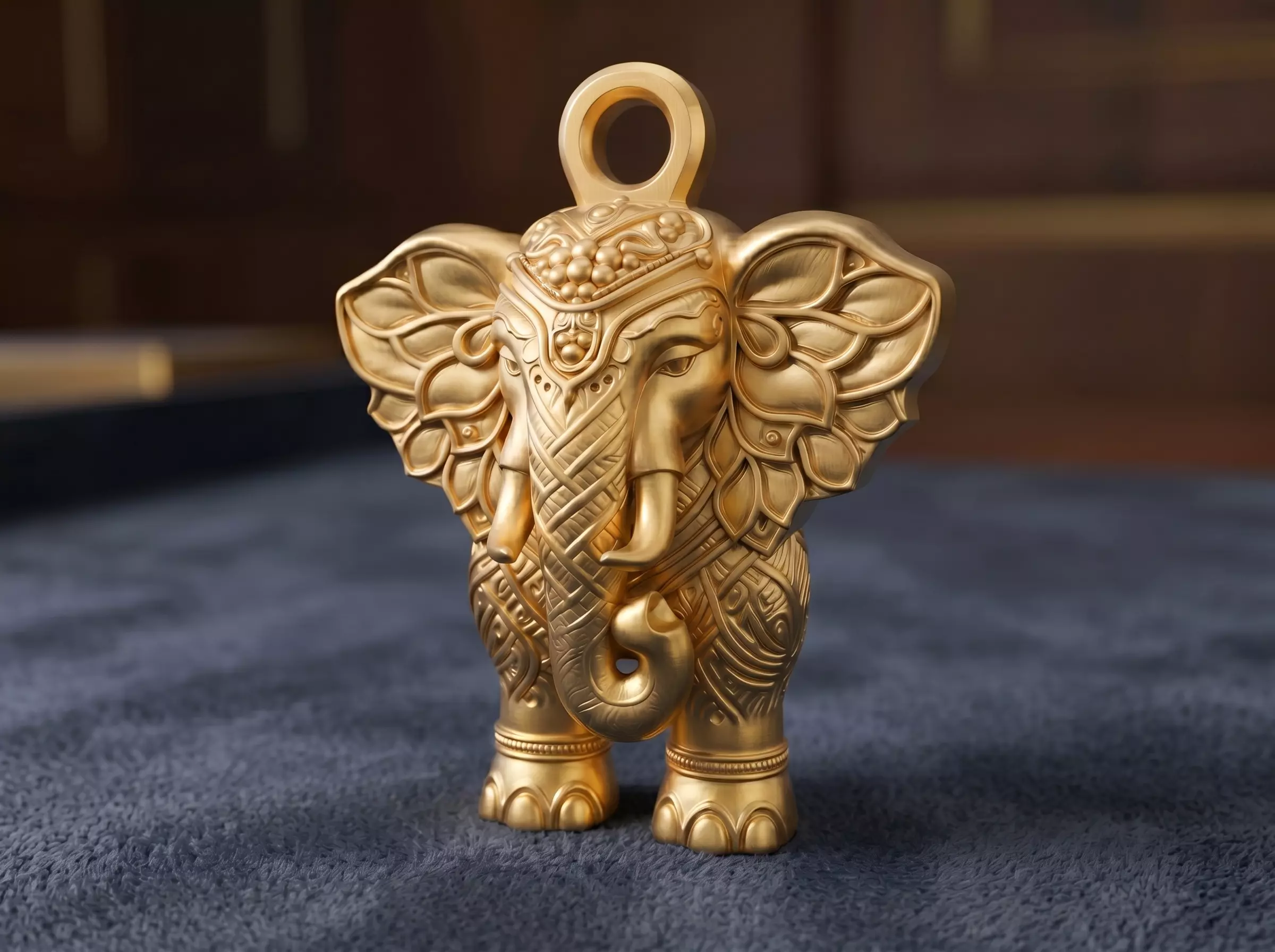 Elephant pendant 3D print model