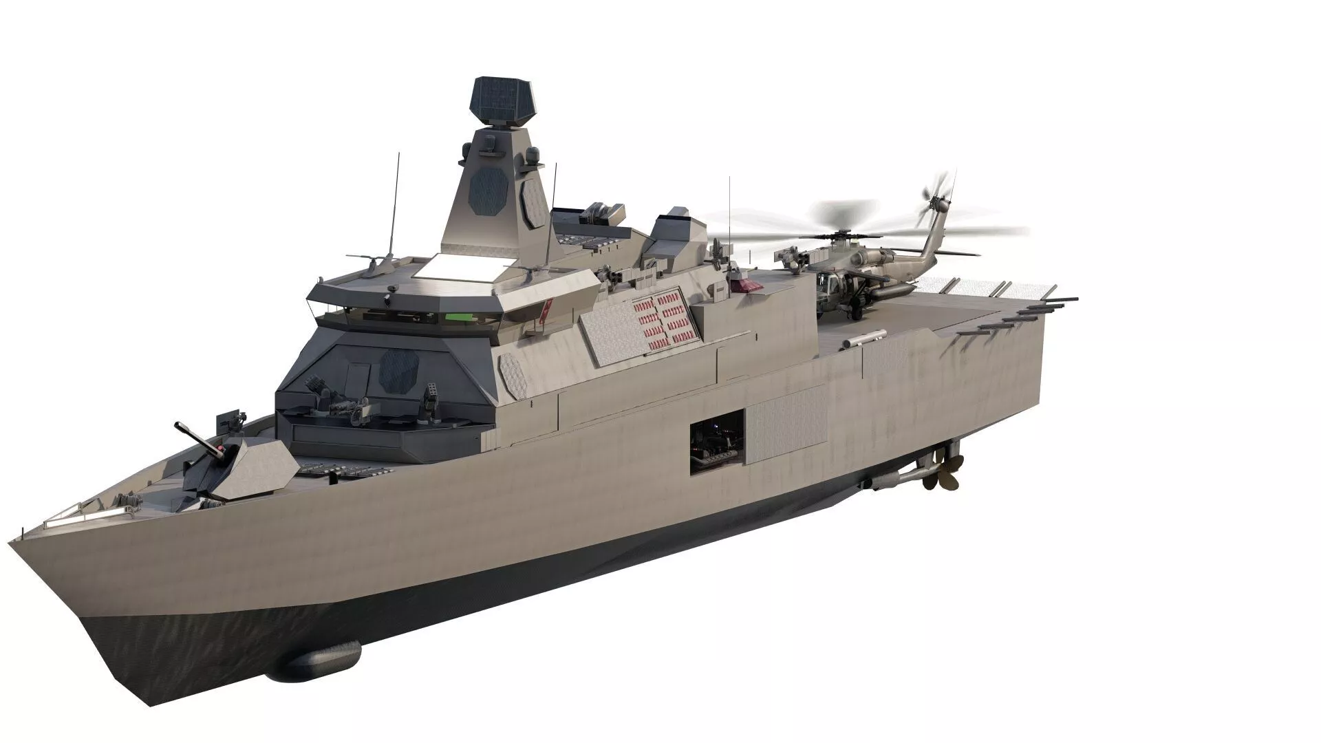 GREEK NAVY STEALTH CORVETTE 3D model