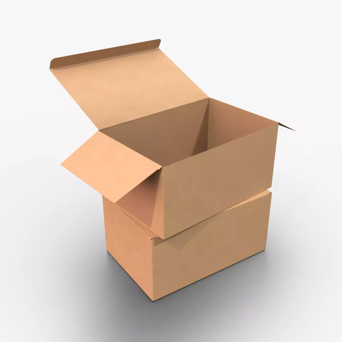 Tuck Top Box - Regular Packaging Box Low-poly 3D model