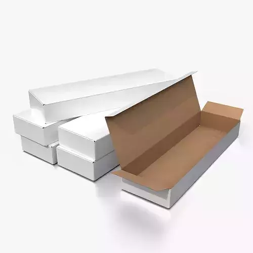 Tuck Top Box - White Long Flat Packaging Box