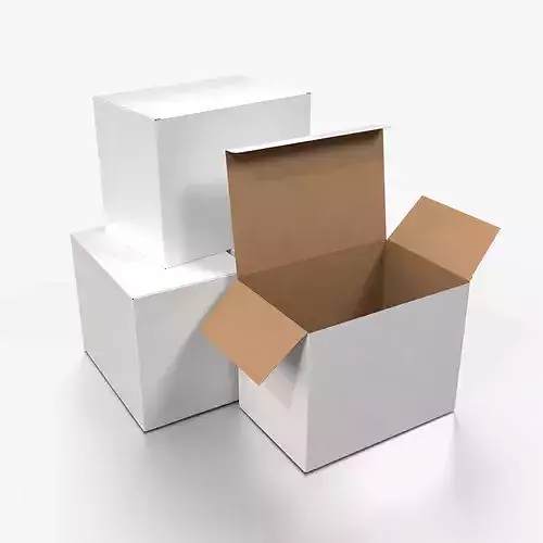 Tuck Top Box - White Large Rectangular Packaging Box
