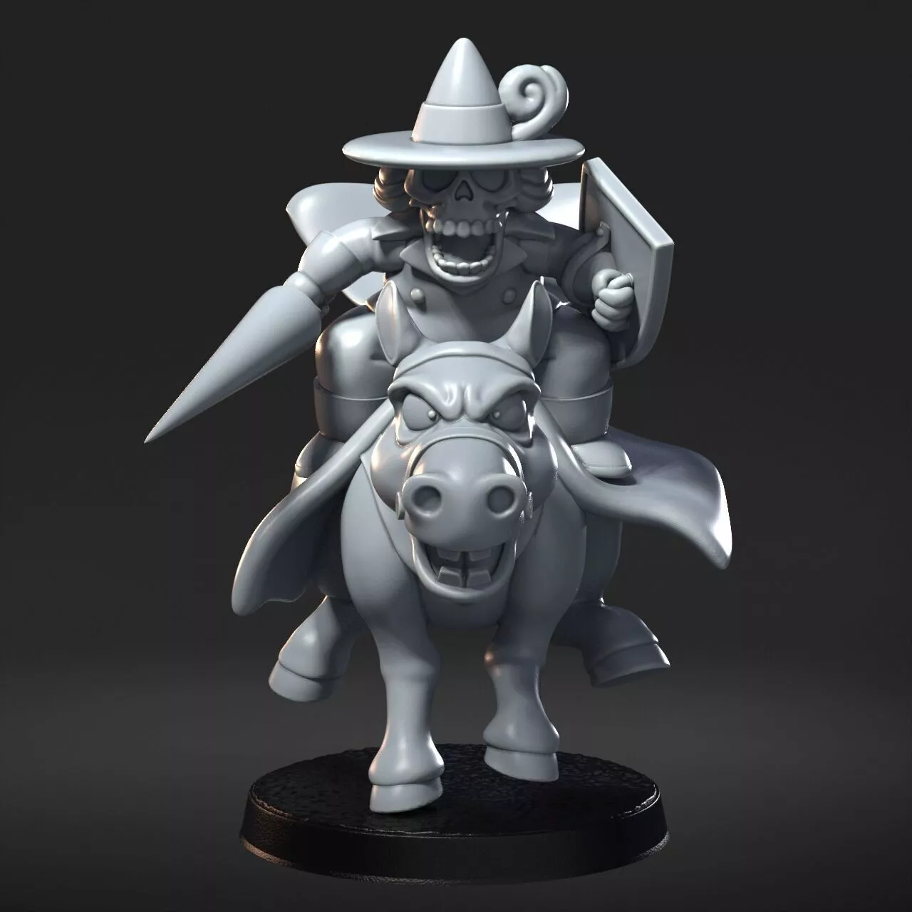 Bone Baron 3D Print STL Miniature RPG 3D print model