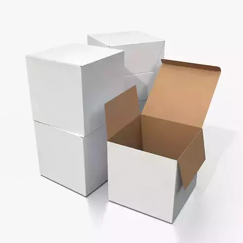 Tuck Top Box - White Cube Packaging Box