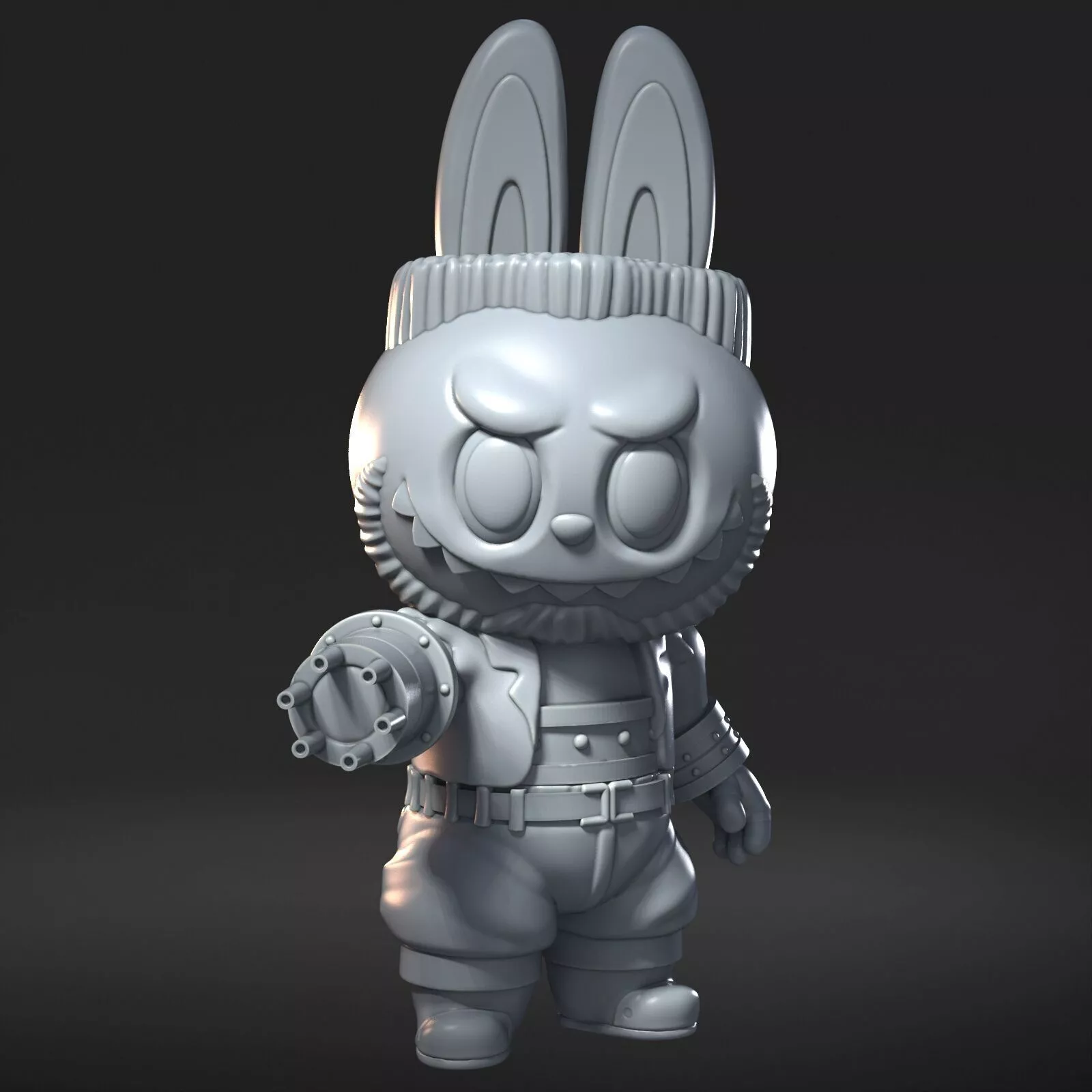 Barret 3D Print STL Miniature RPG 3D print model