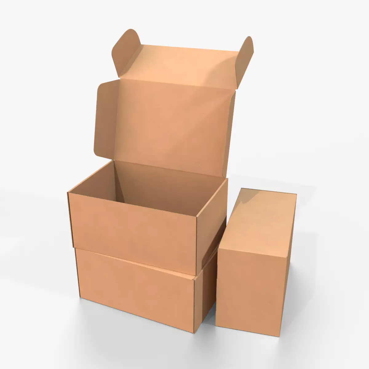 Mailer Box - Rectangular Low-poly 3D model