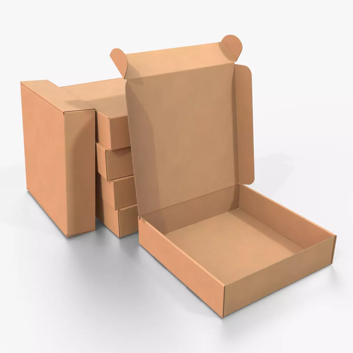 Mailer Box - Flat Low-poly 3D model